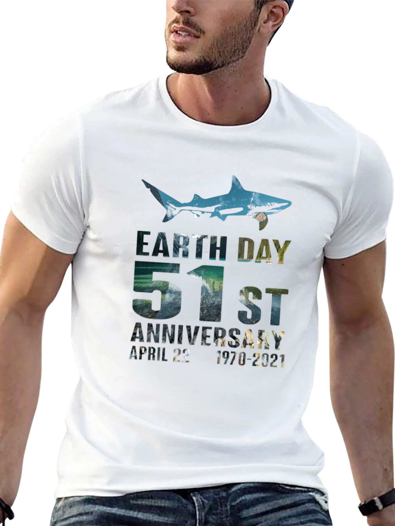 Earth Day 51st Anniversary Shark T-Shirt