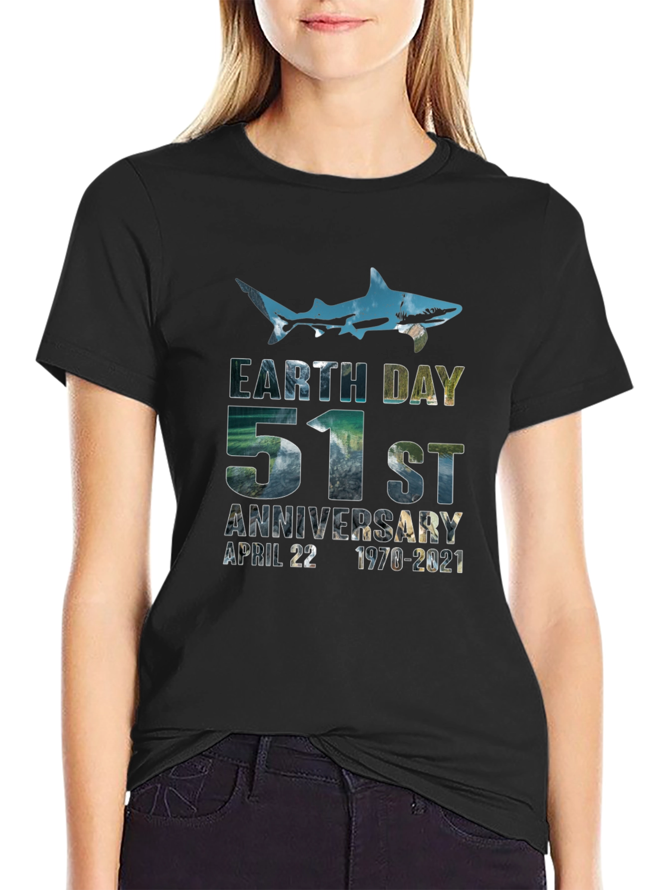 Earth Day 51st Anniversary Shark T-Shirt