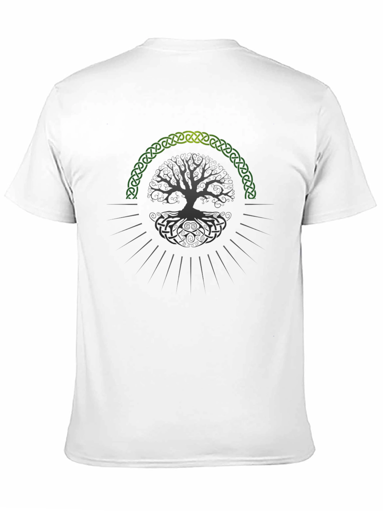 Celtic Tree of Life Graphic Tee - Black