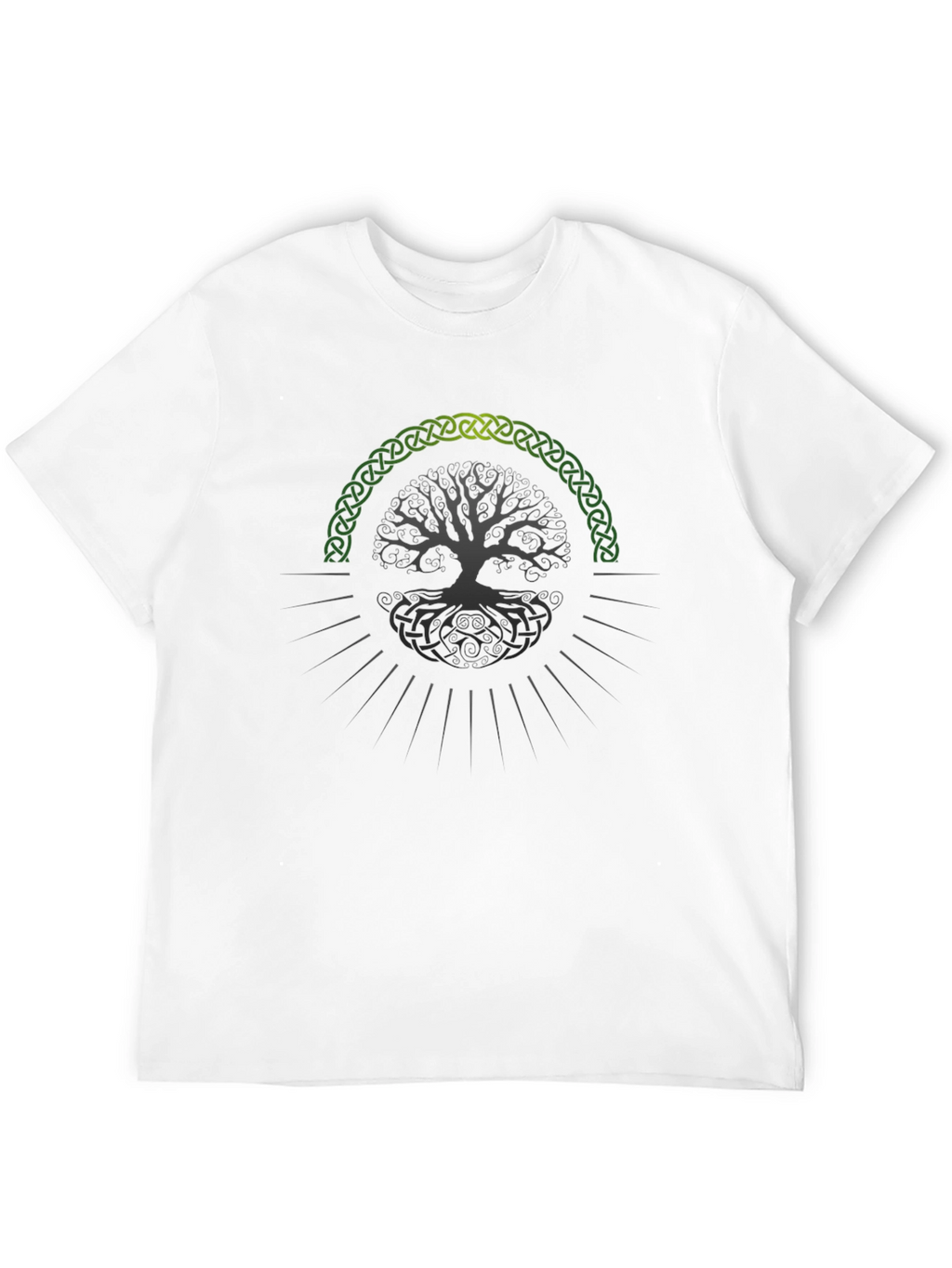 Celtic Tree of Life Graphic Tee - Black