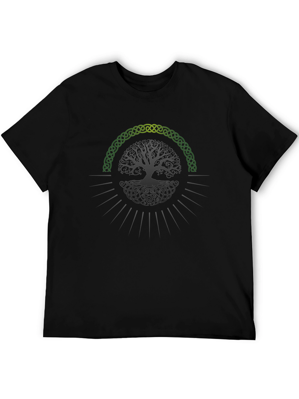 Celtic Tree of Life Graphic Tee - Black