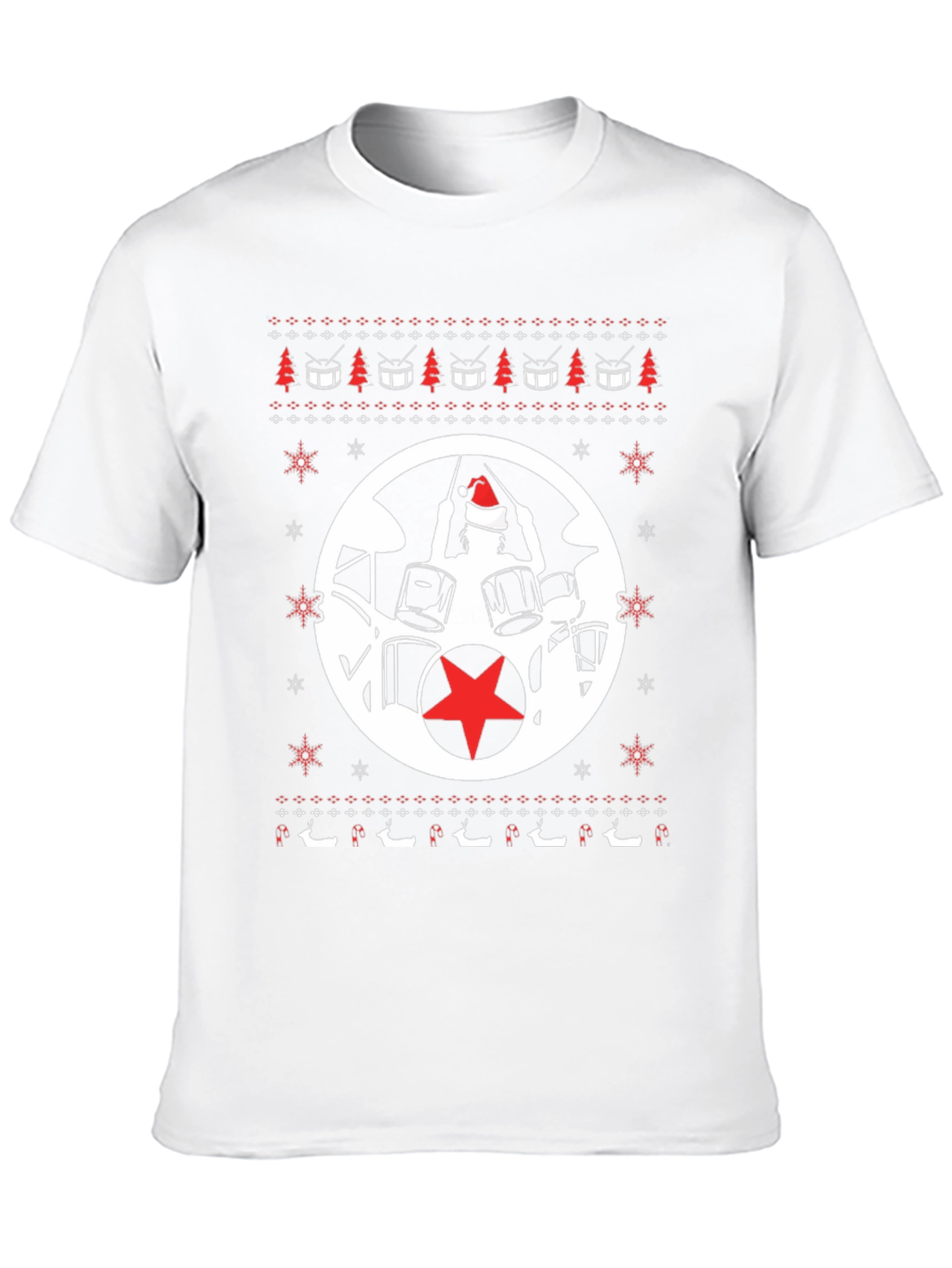 Festive Drummer Christmas T-Shirt