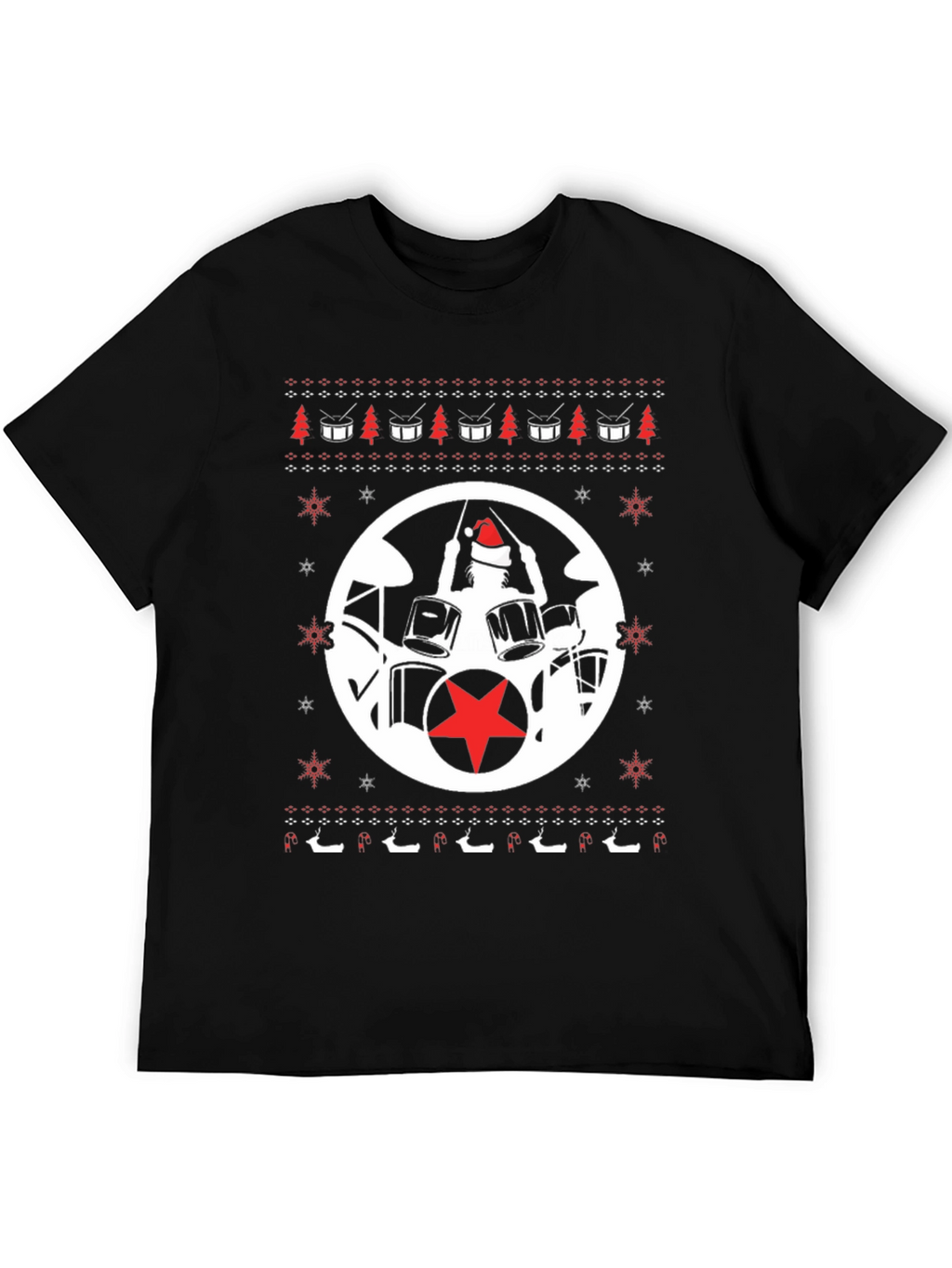 Festive Drummer Christmas T-Shirt