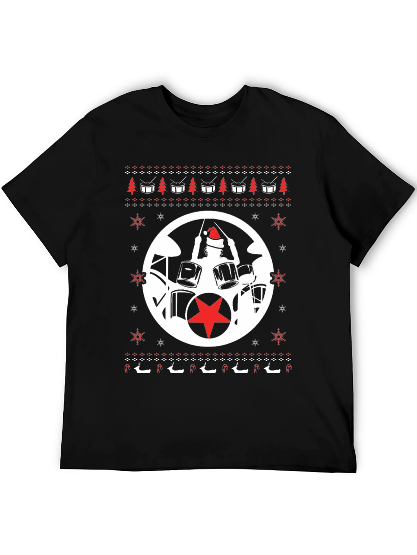 Festive Drummer Christmas T-Shirt