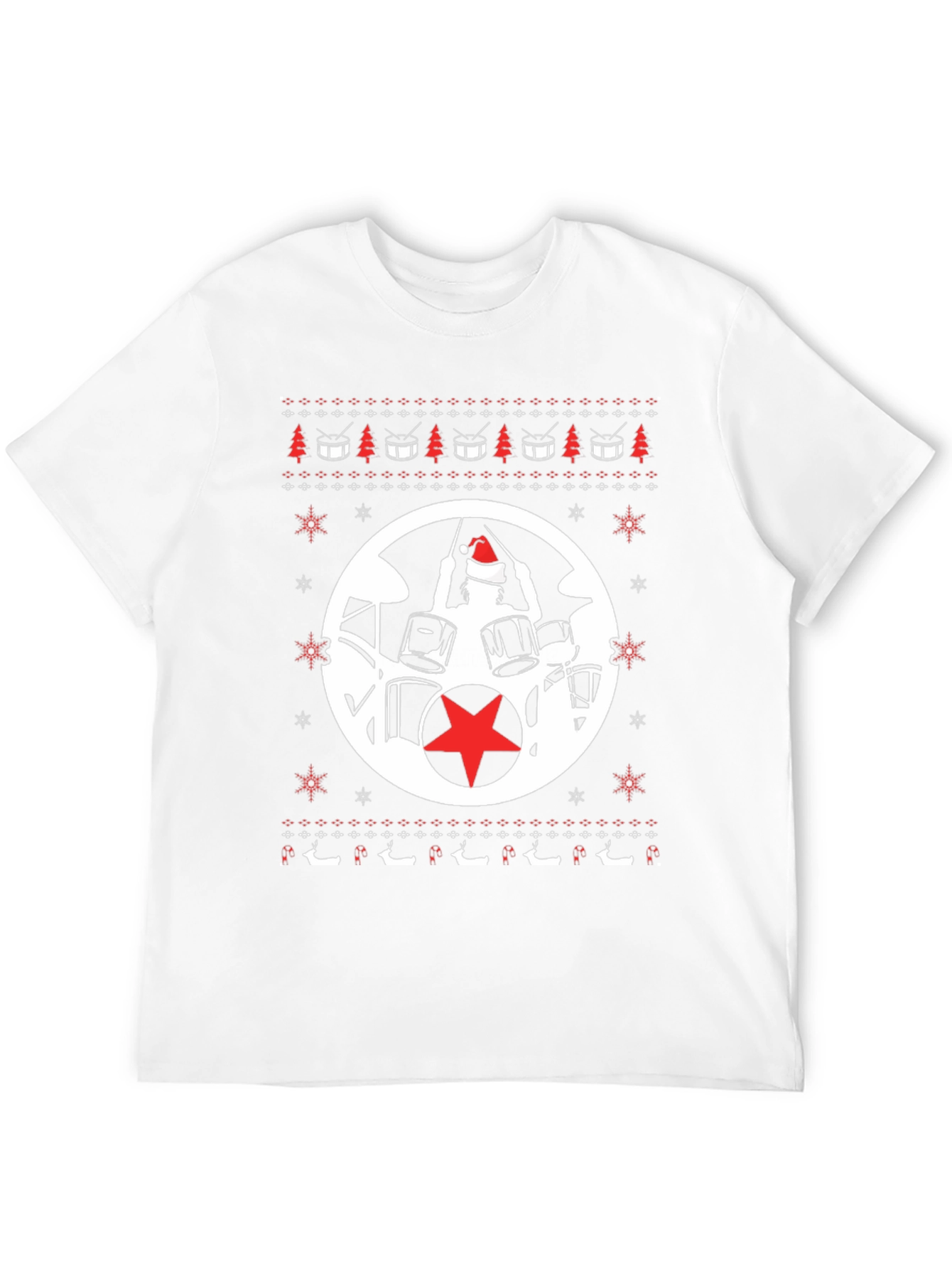 Festive Drummer Christmas T-Shirt