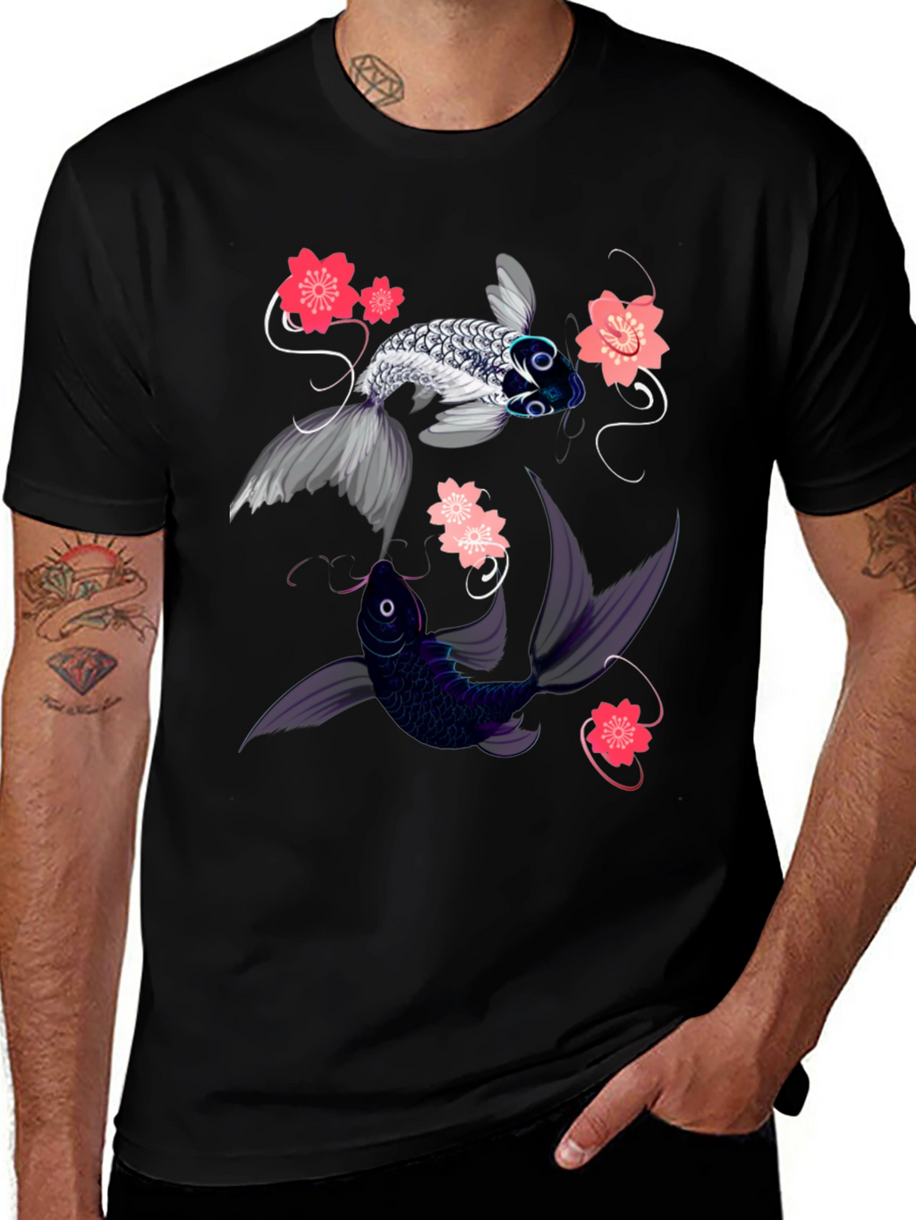 Koi Fish Graphic Tee - Stylish and Unique