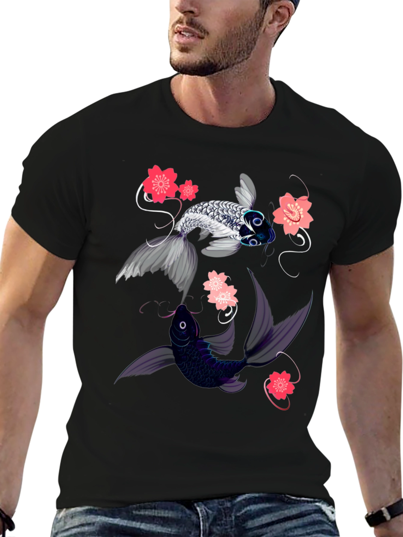 Koi Fish Graphic Tee - Stylish and Unique