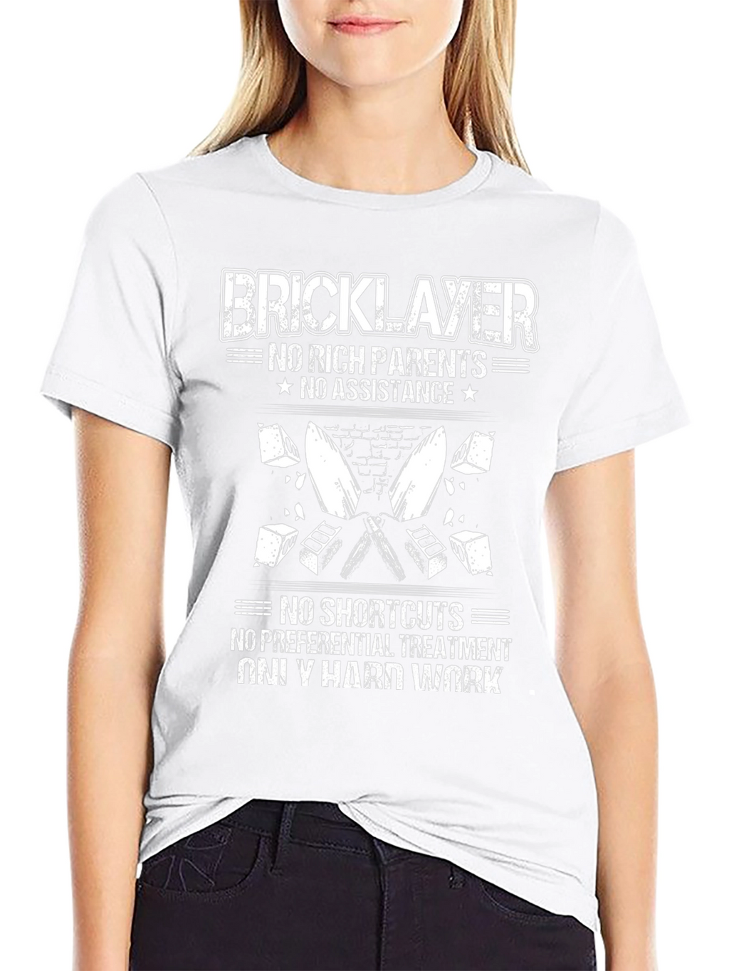 Bricklayer Hard Work Graphic Tee