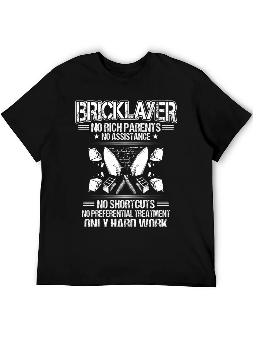 Bricklayer Hard Work Graphic Tee