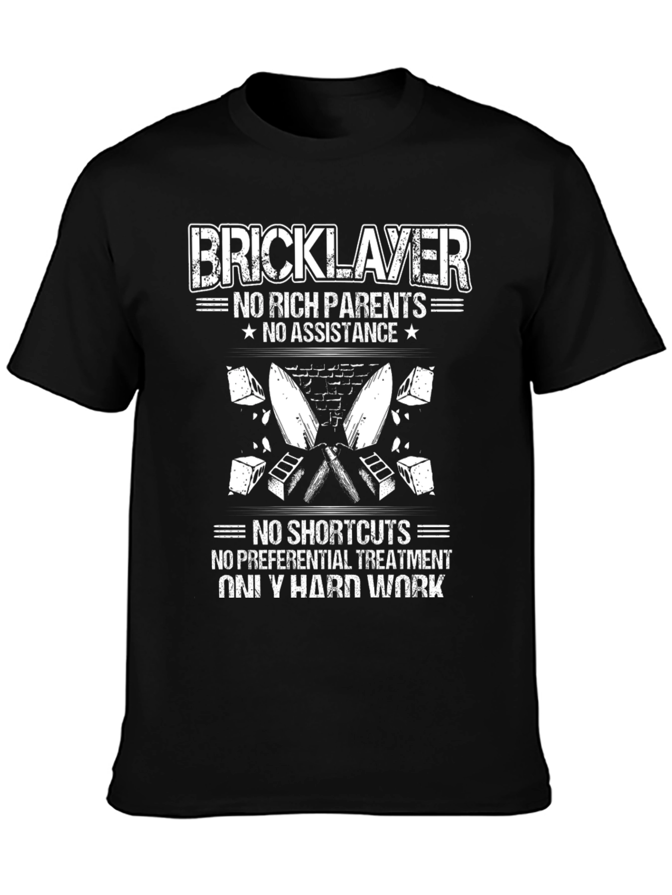 Bricklayer Hard Work Graphic Tee
