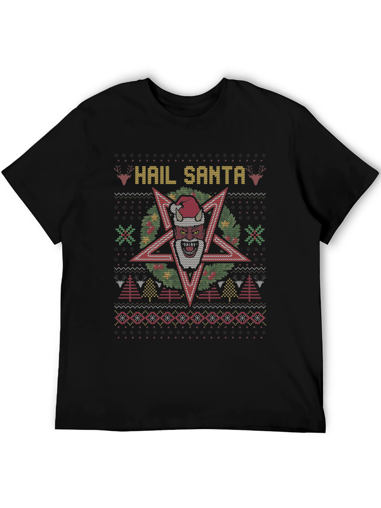 Hail Santa Ugly Christmas Sweater T-Shirt