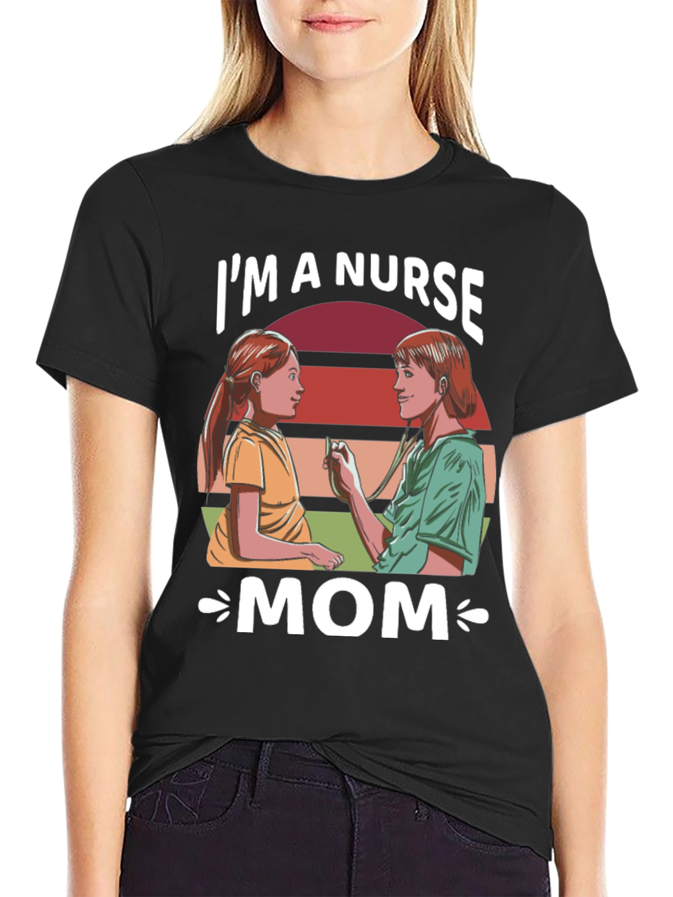 Im a Nurse Mom Graphic T-Shirt