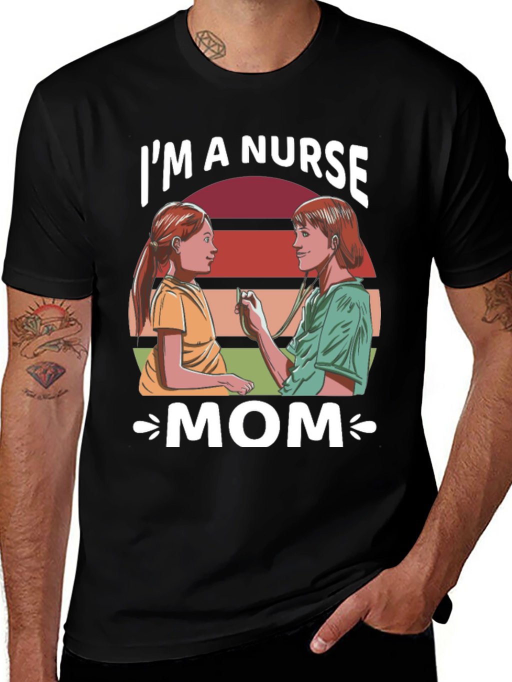 Im a Nurse Mom Graphic T-Shirt