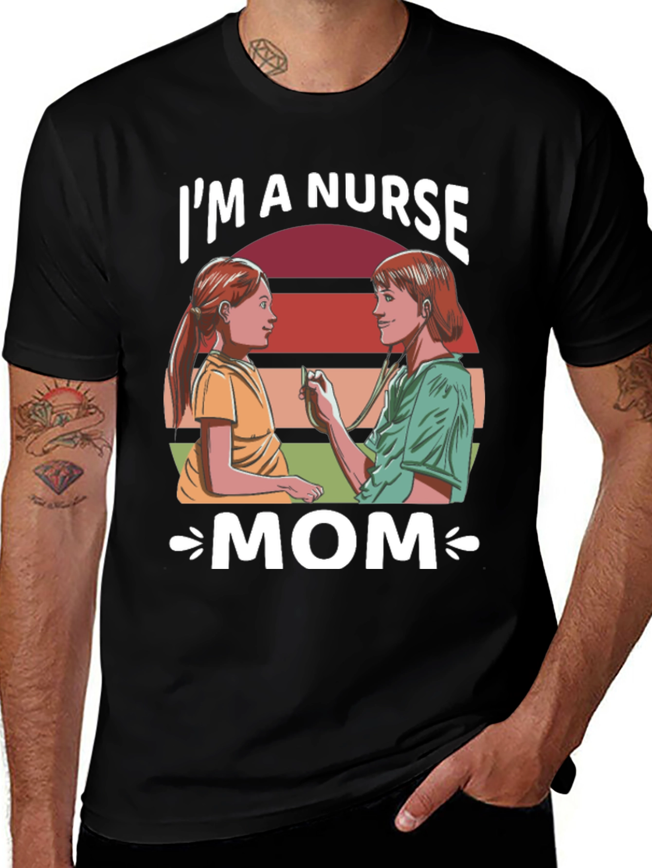 Im a Nurse Mom Graphic T-Shirt