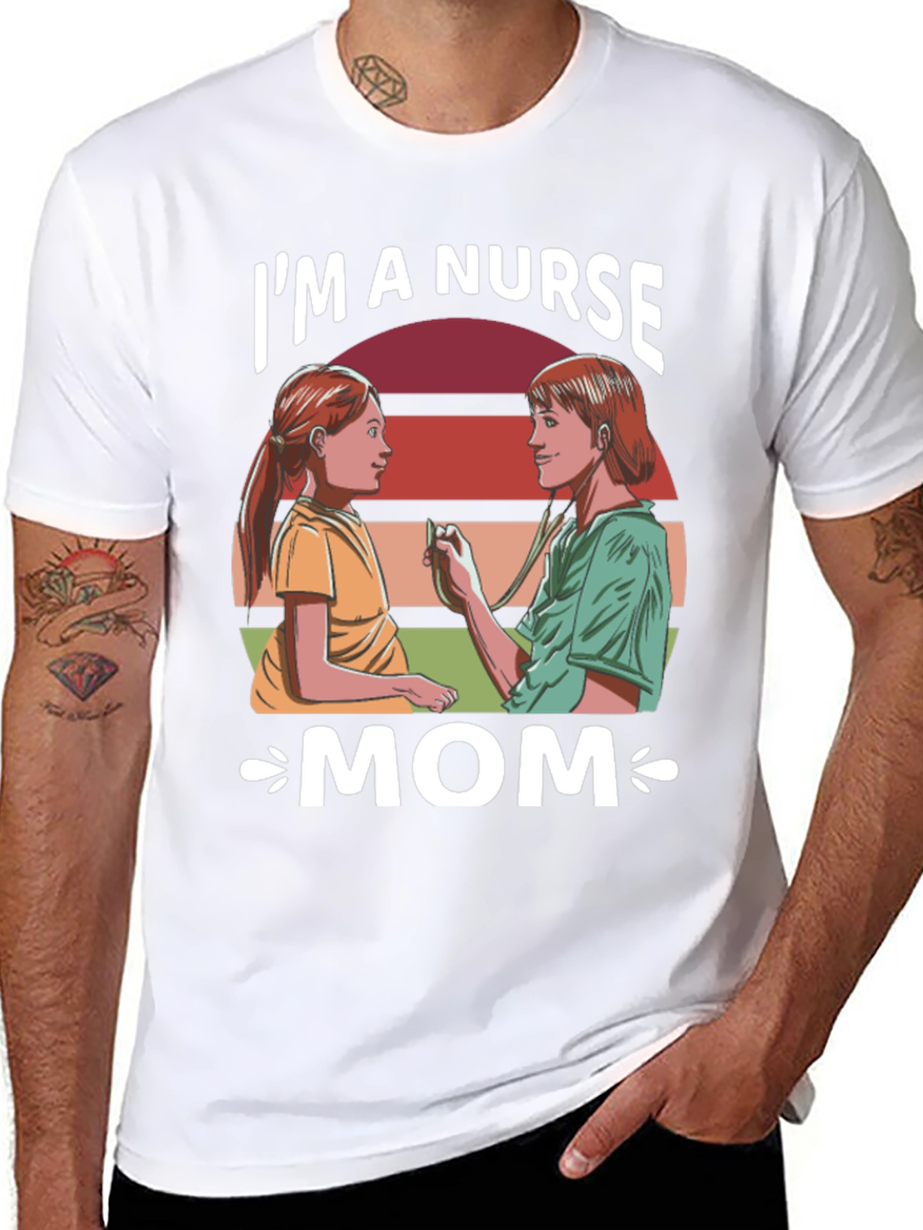 Im a Nurse Mom Graphic T-Shirt