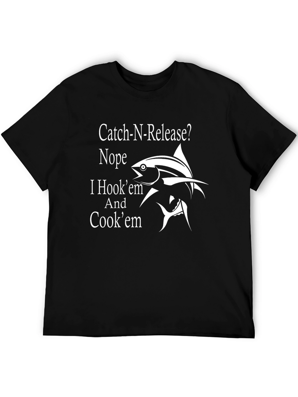 Catch & Cook Funny Fishing T-Shirt