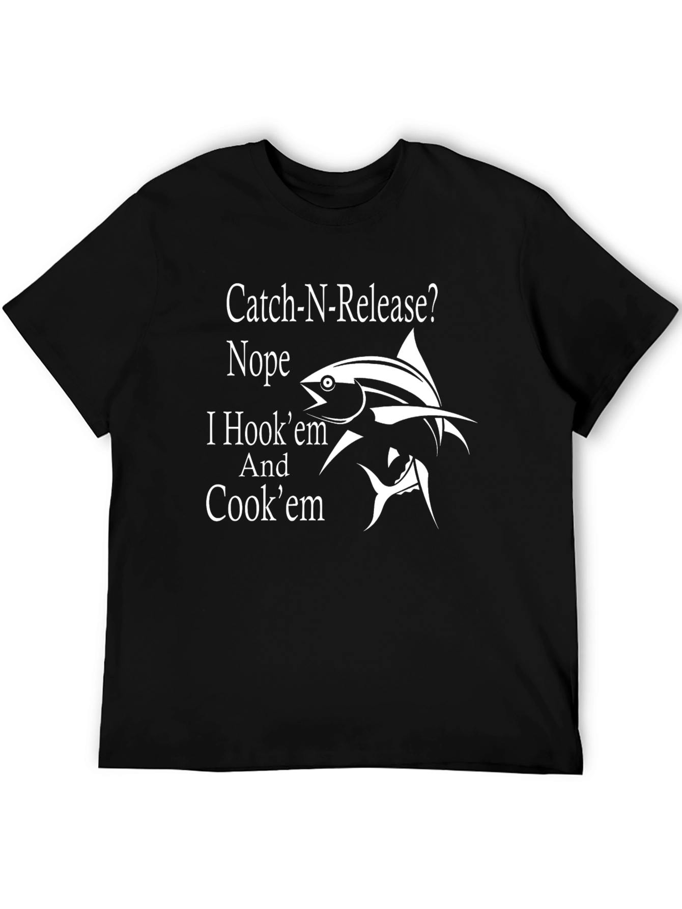 Catch & Cook Funny Fishing T-Shirt