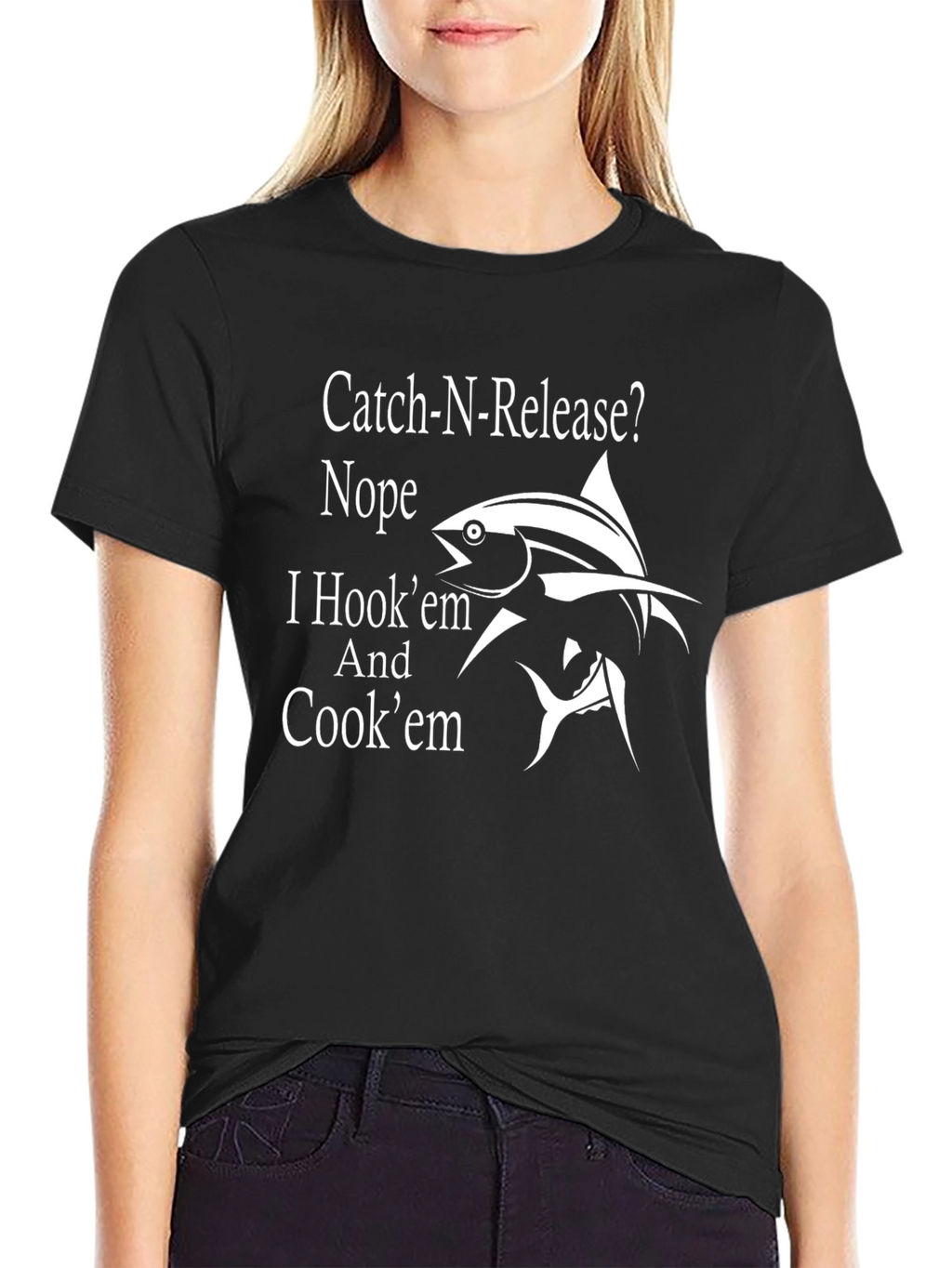 Catch & Cook Funny Fishing T-Shirt