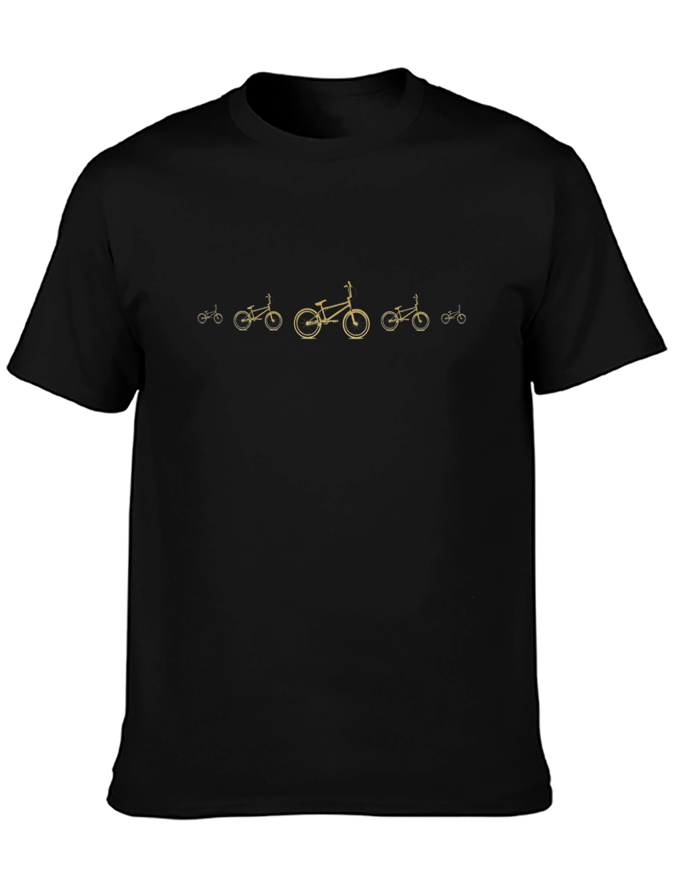 Bicycle Evolution Black T-Shirt - Cycling Enthusiast Tee