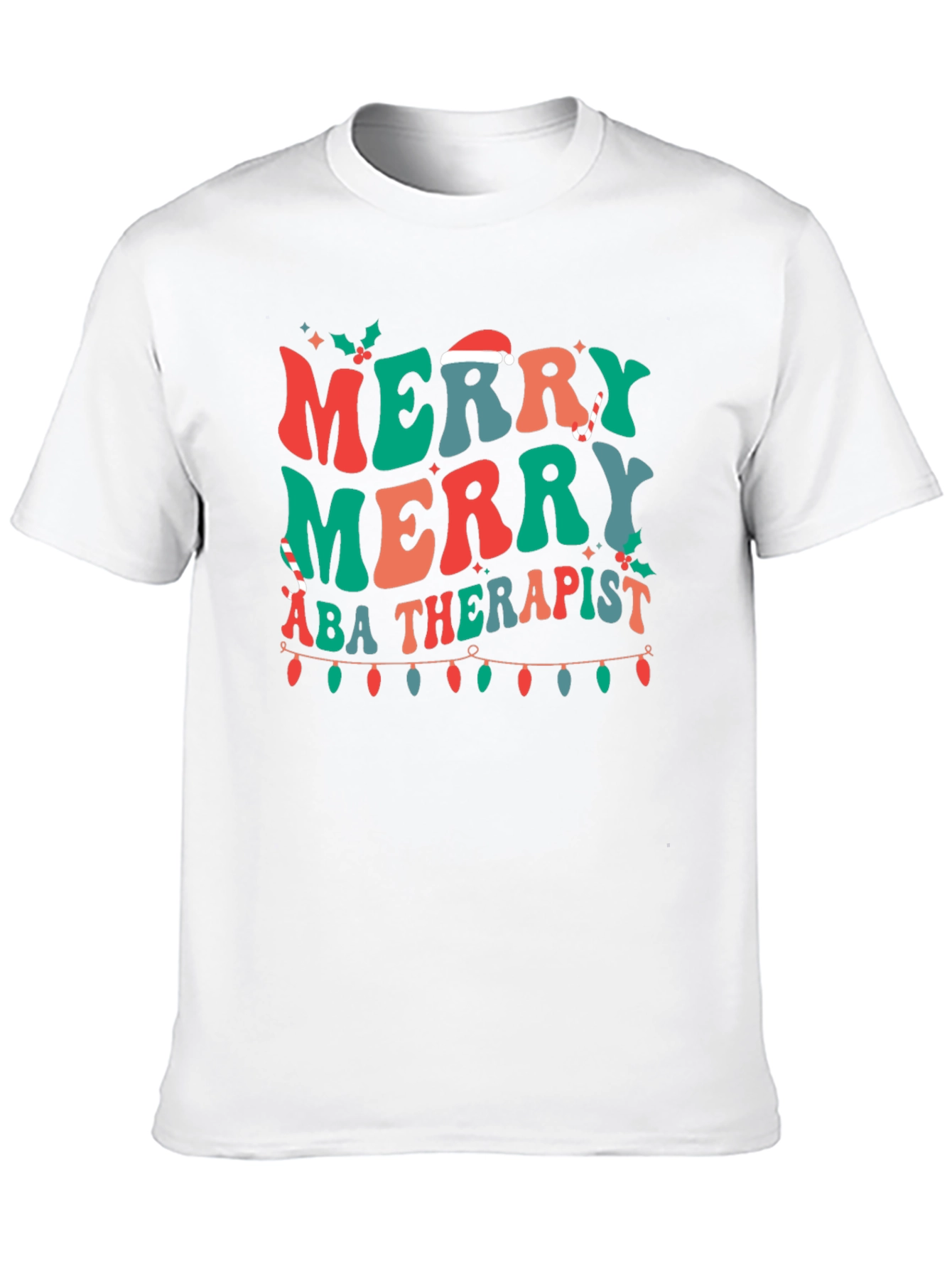 Merry ABA Therapist Christmas T-Shirt