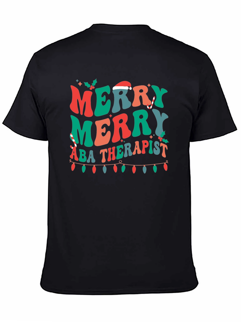 Merry ABA Therapist Christmas T-Shirt