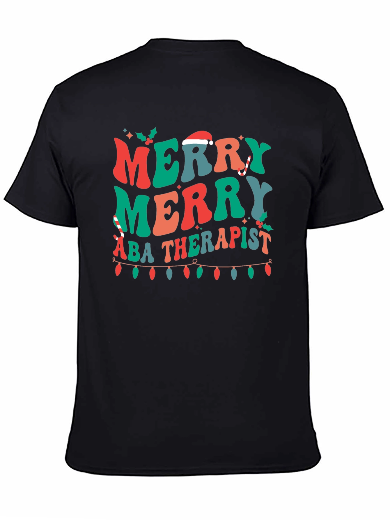 Merry ABA Therapist Christmas T-Shirt