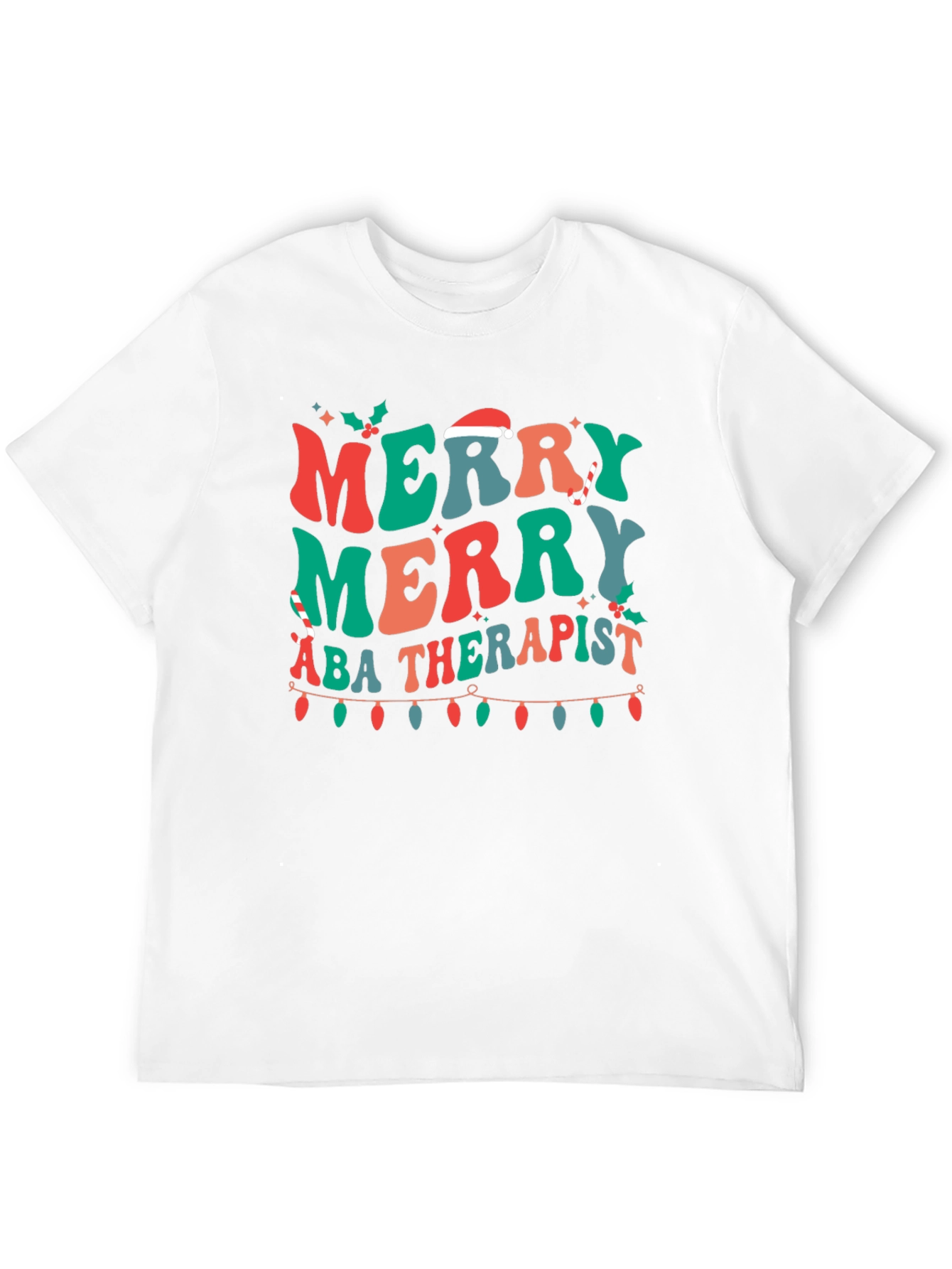 Merry ABA Therapist Christmas T-Shirt