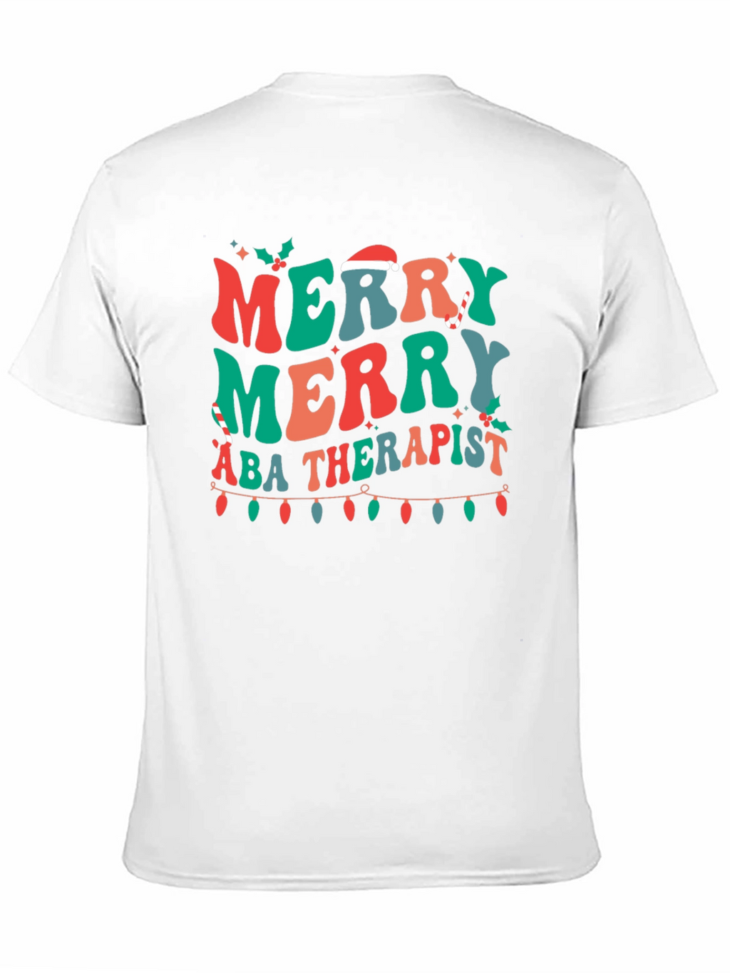 Merry ABA Therapist Christmas T-Shirt