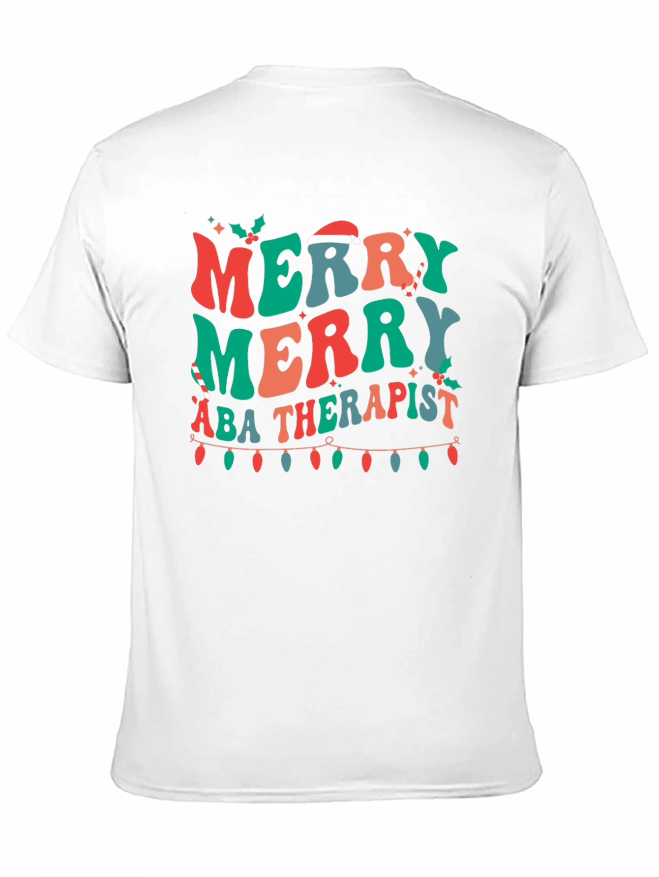 Merry ABA Therapist Christmas T-Shirt