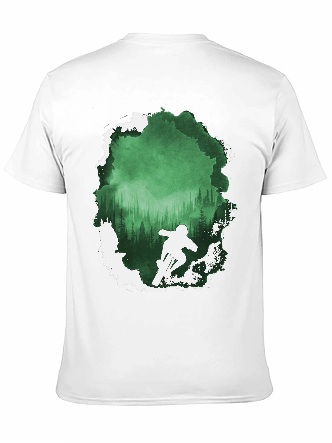 Mountain Bike Forest Graphic Tee