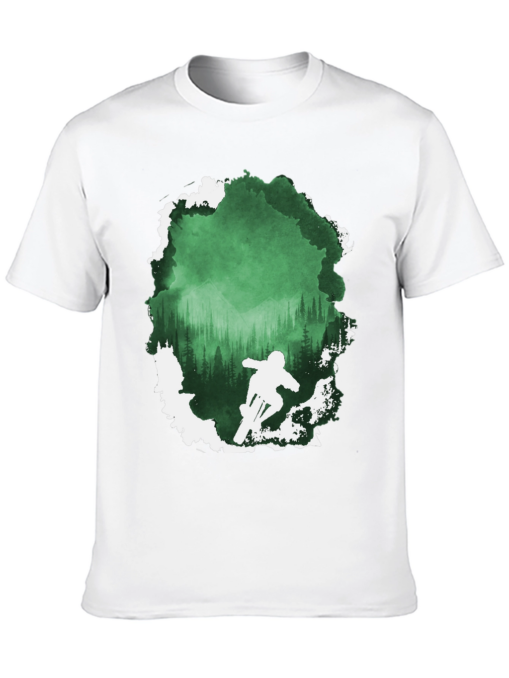 Mountain Bike Forest Graphic Tee