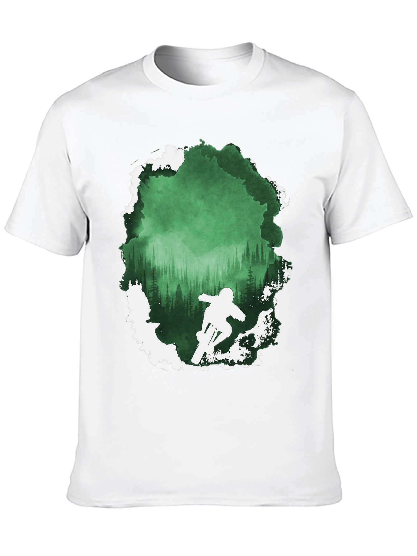 Mountain Bike Forest Graphic Tee