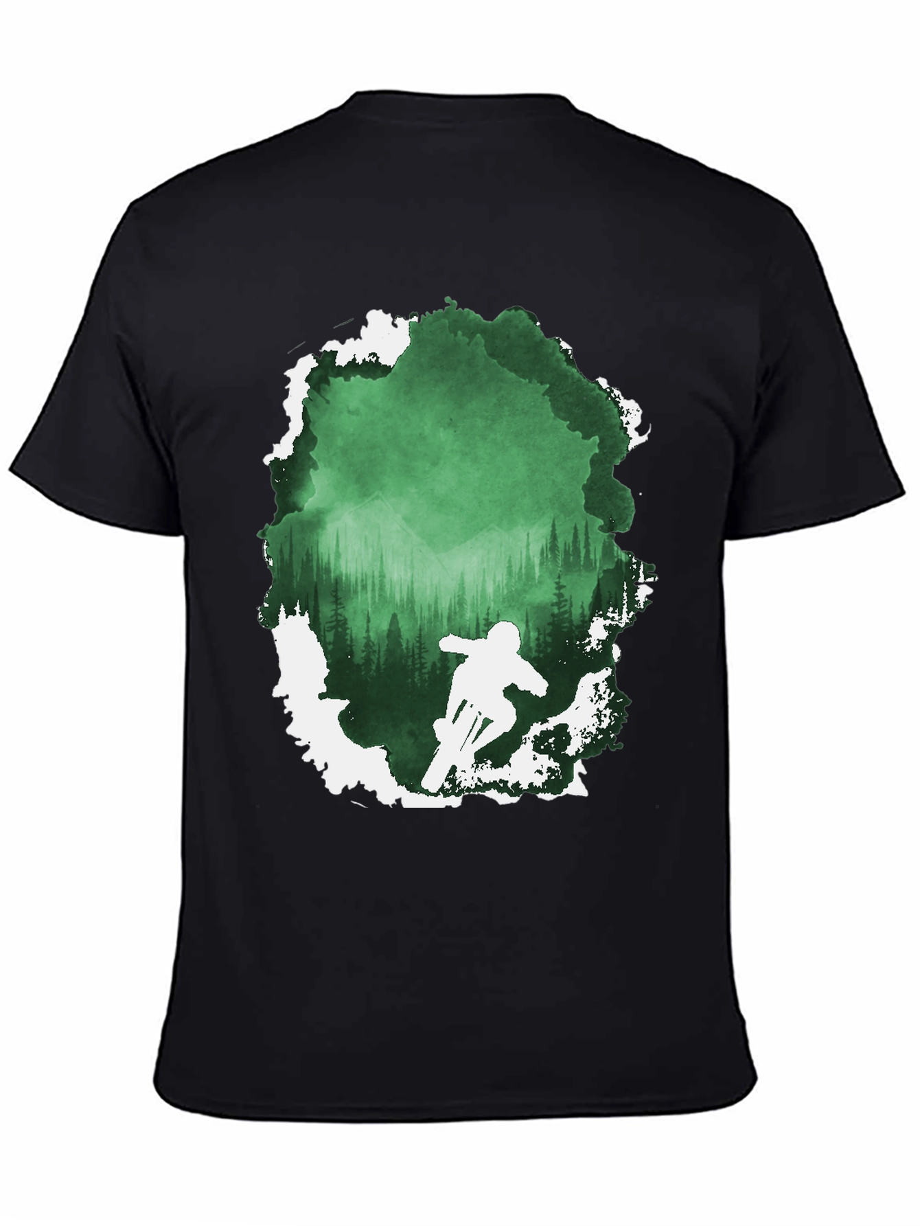 Mountain Bike Forest Graphic Tee