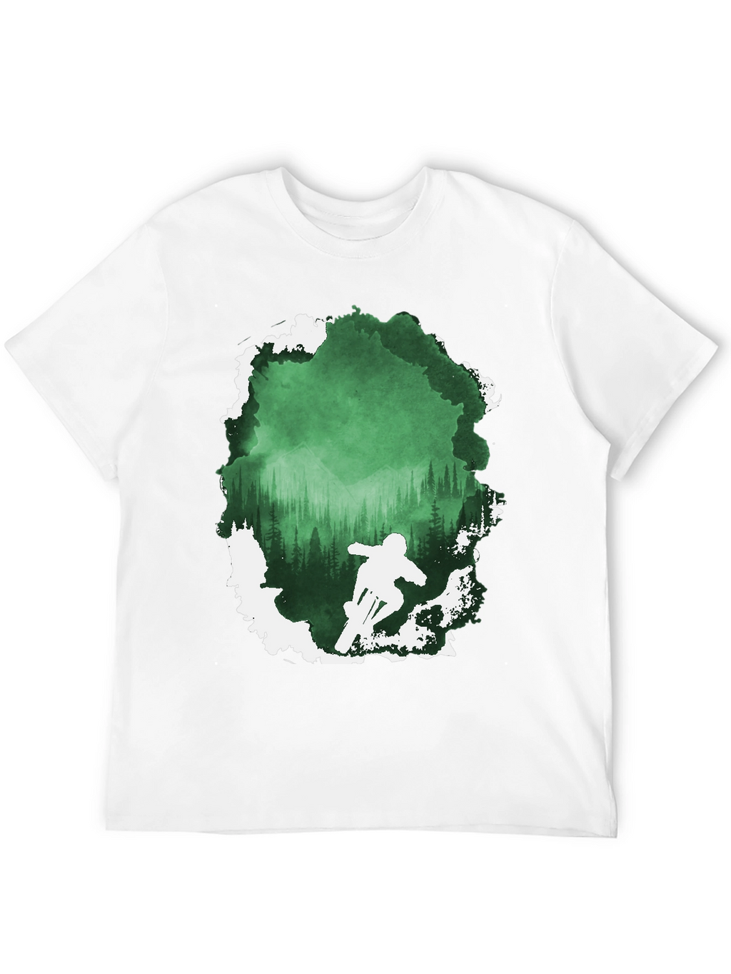 Mountain Bike Forest Graphic Tee
