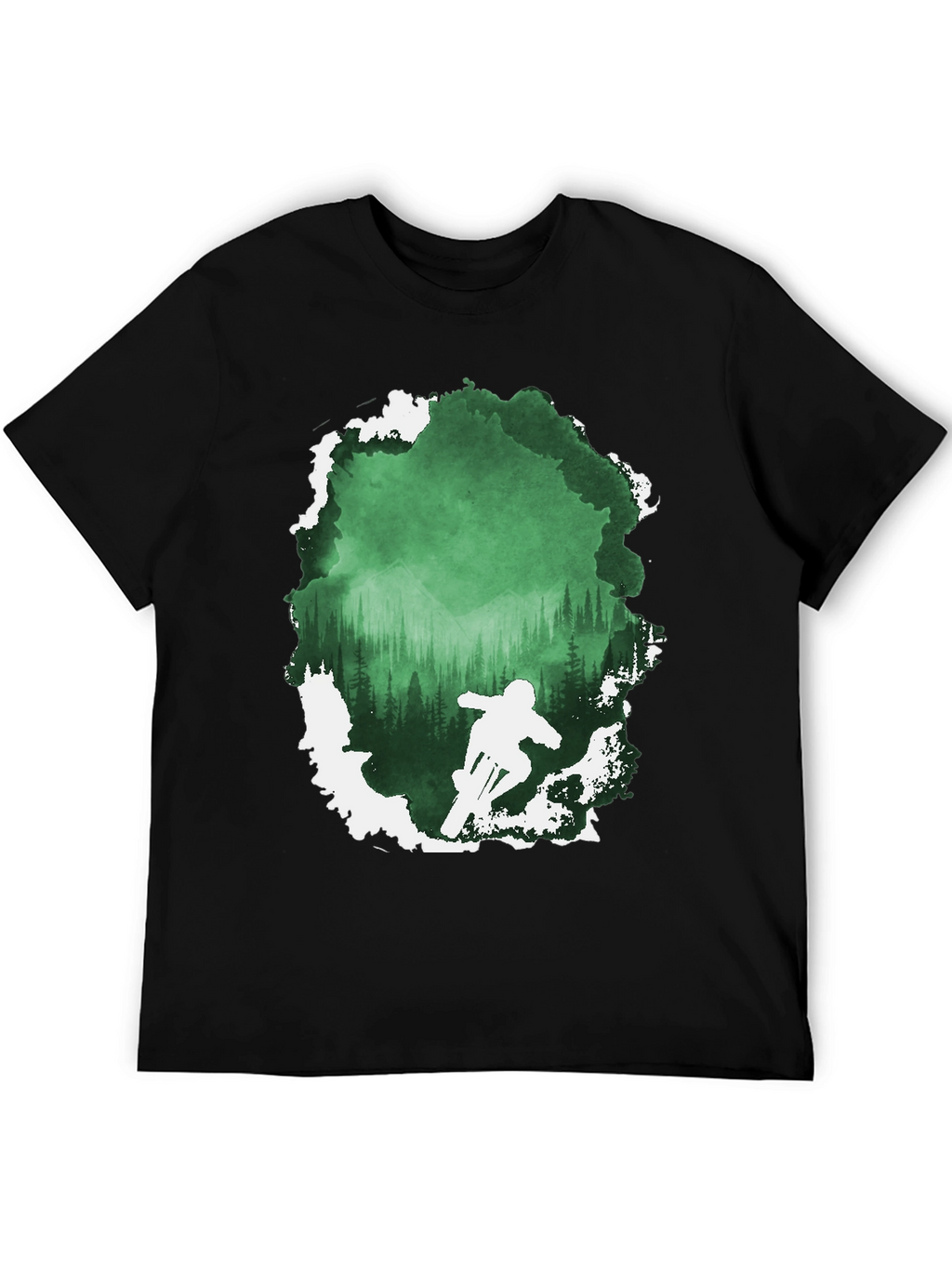 Mountain Bike Forest Graphic Tee