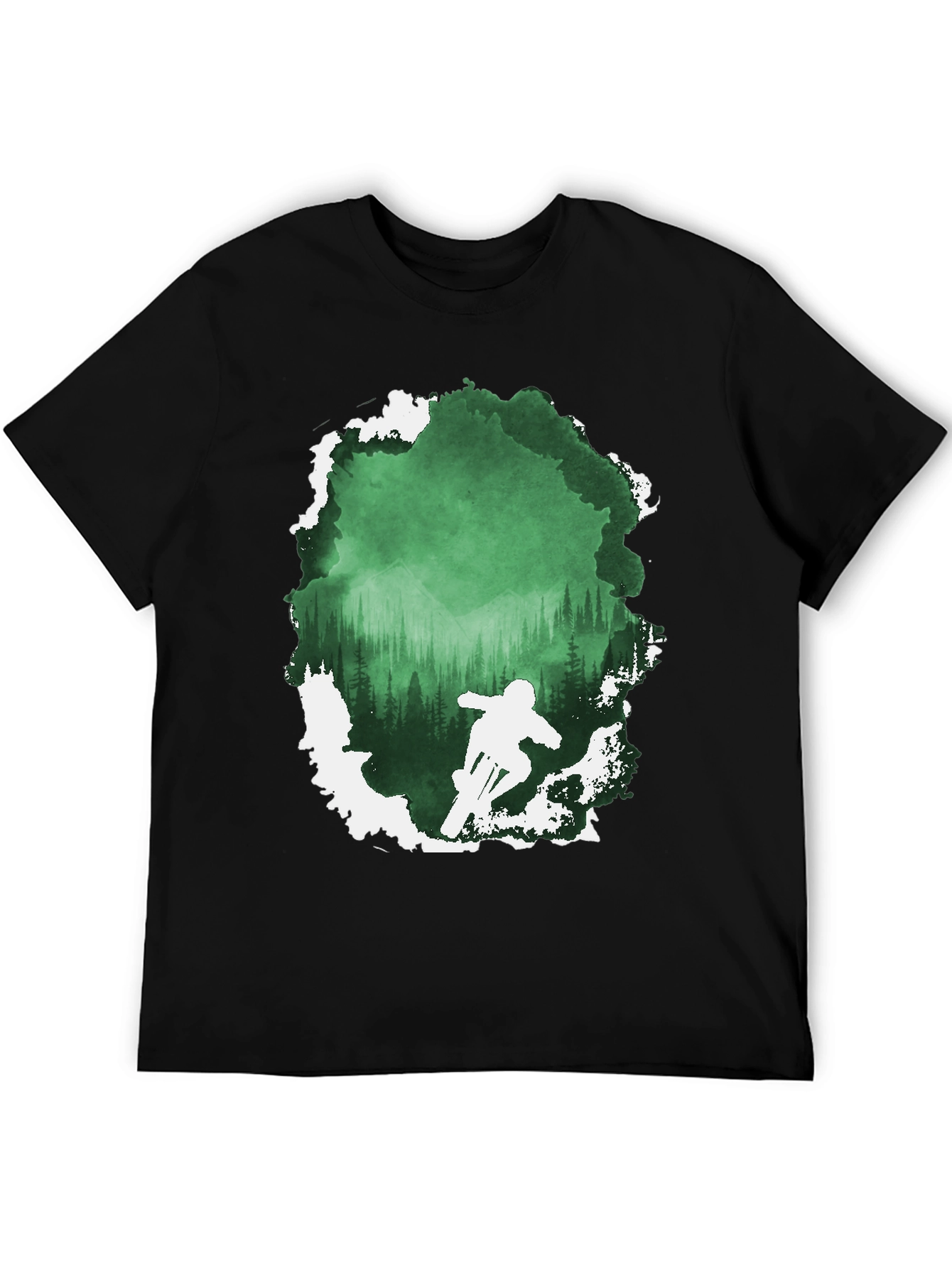 Mountain Bike Forest Graphic Tee