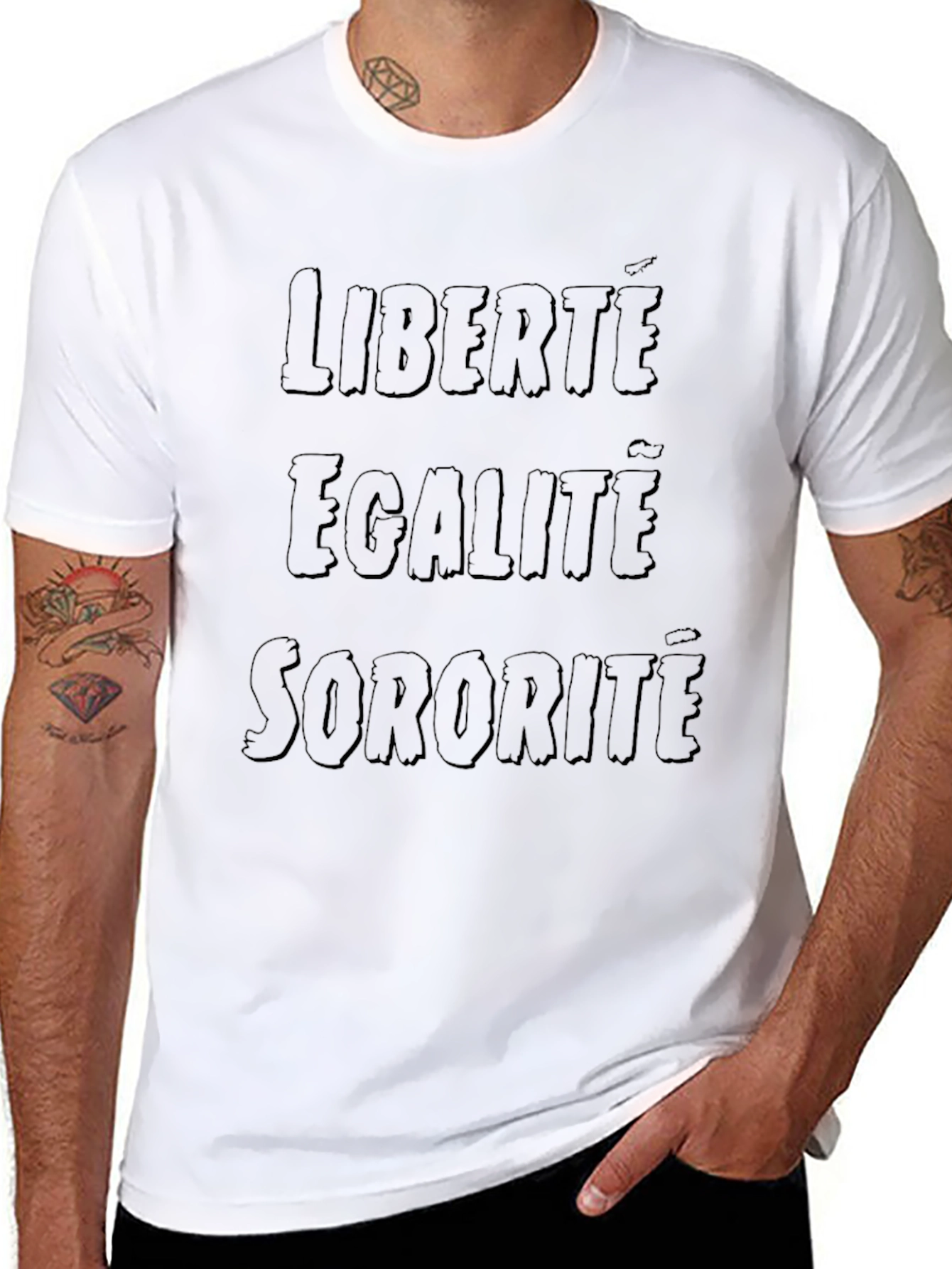Liberté Égalité Sororité Black T-Shirt