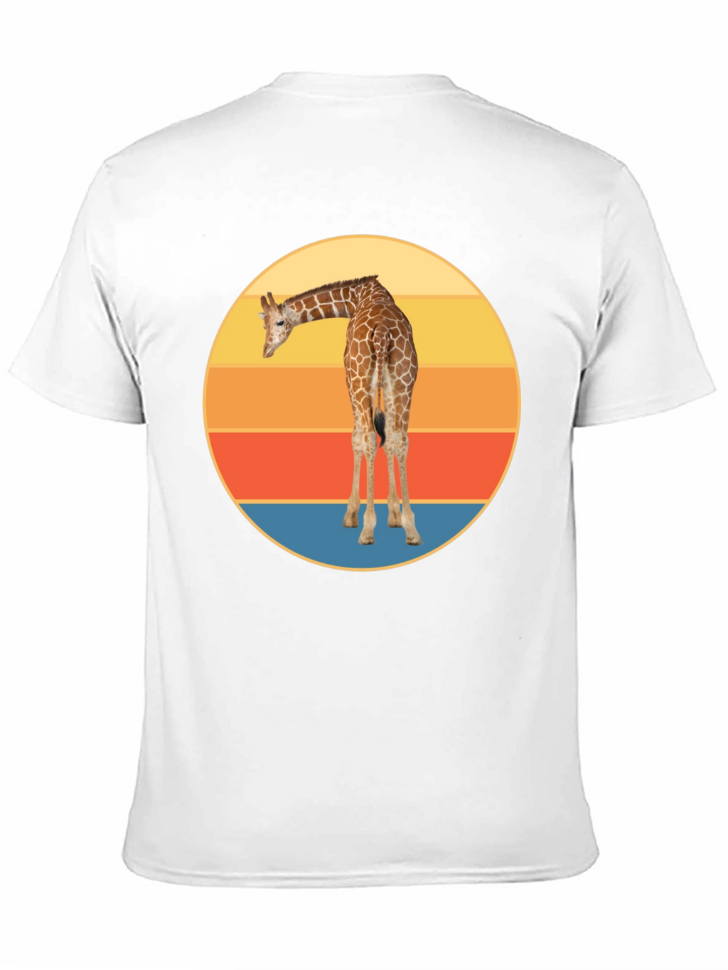 Retro Giraffe Sunset T-Shirt