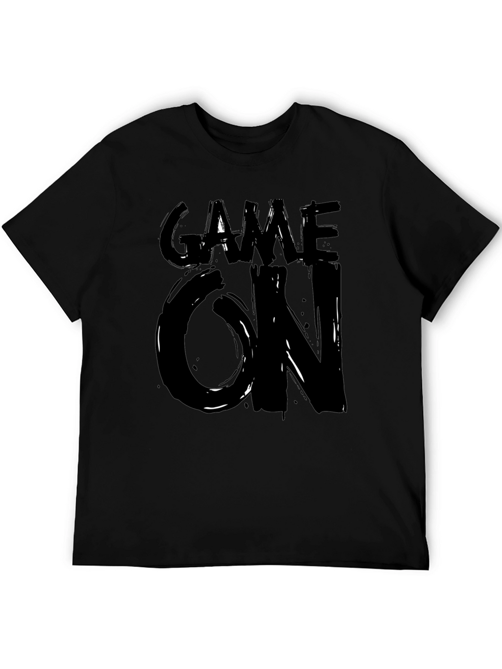 Game On Graphic Tee - Stylish Black T-Shirt
