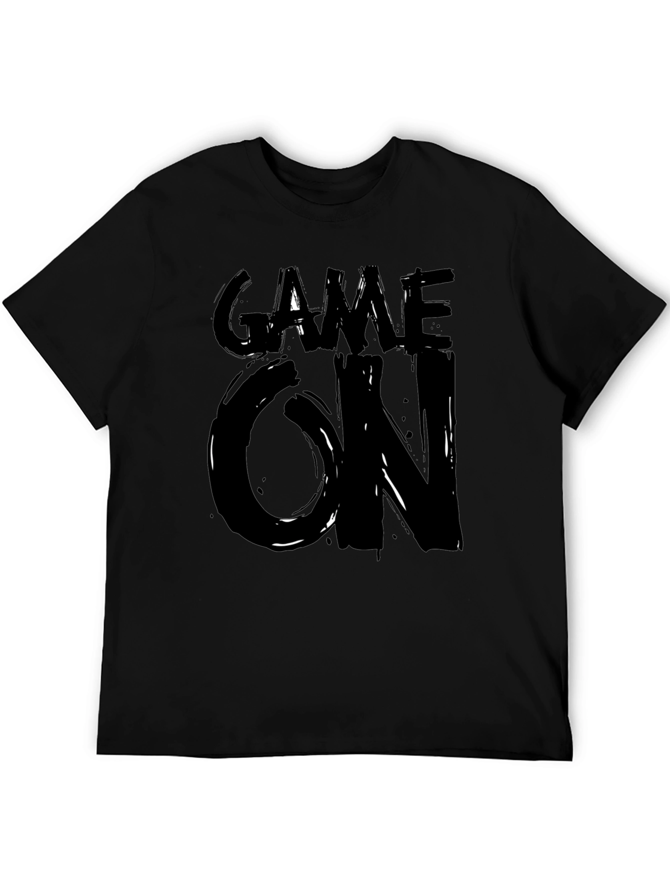 Game On Graphic Tee - Stylish Black T-Shirt