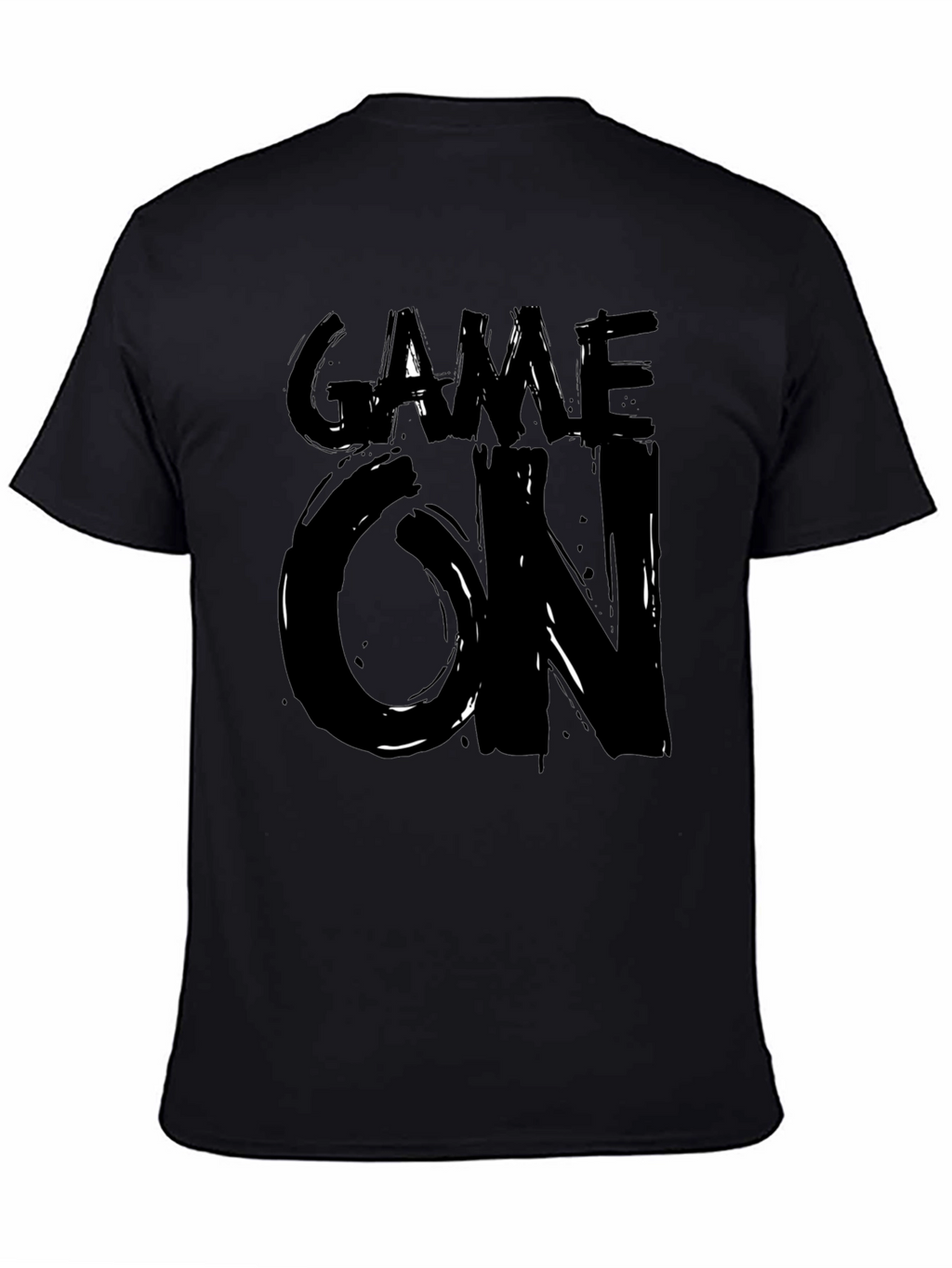 Game On Graphic Tee - Stylish Black T-Shirt