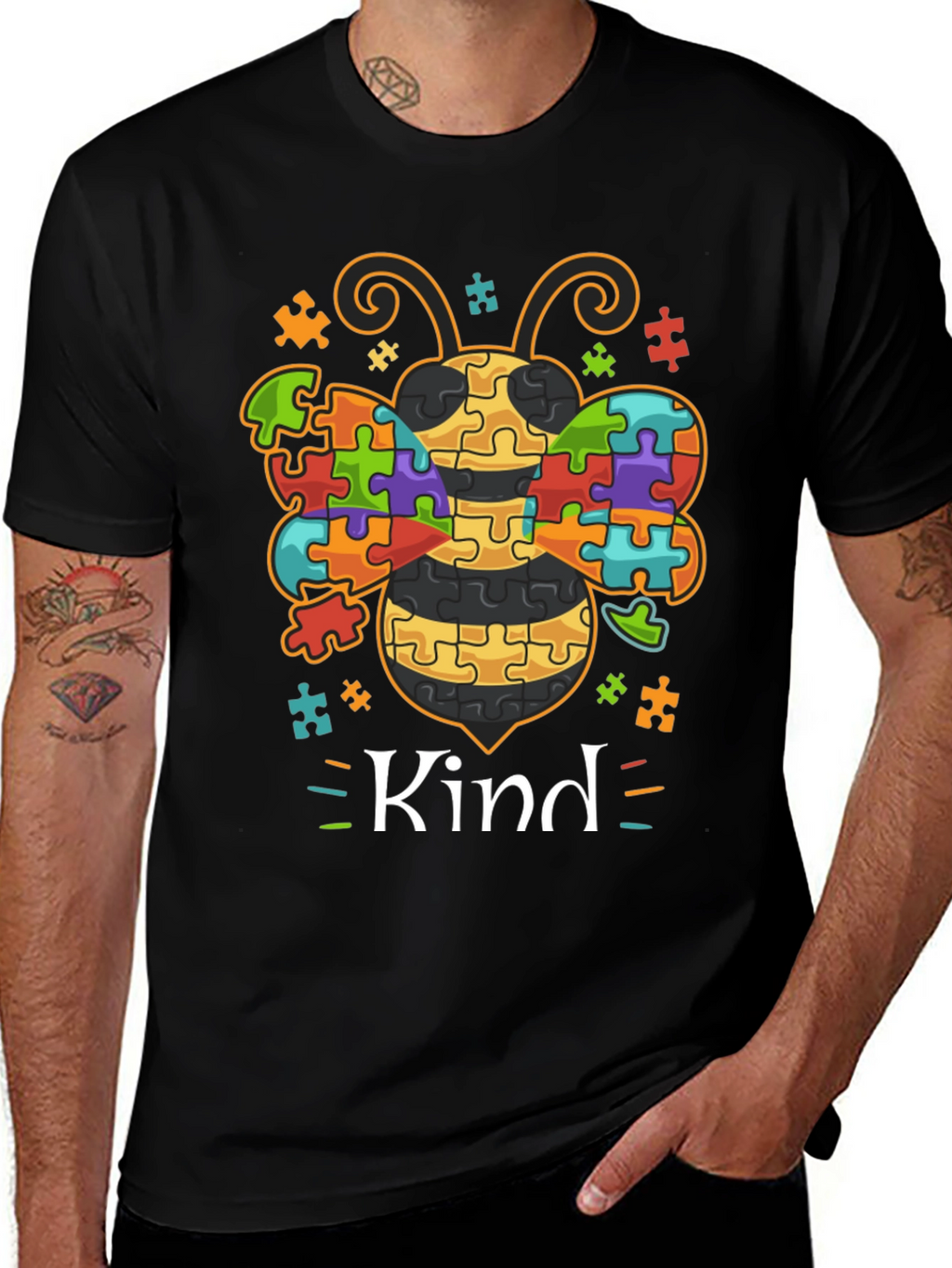 Bee Kind Autism Awareness T-Shirt