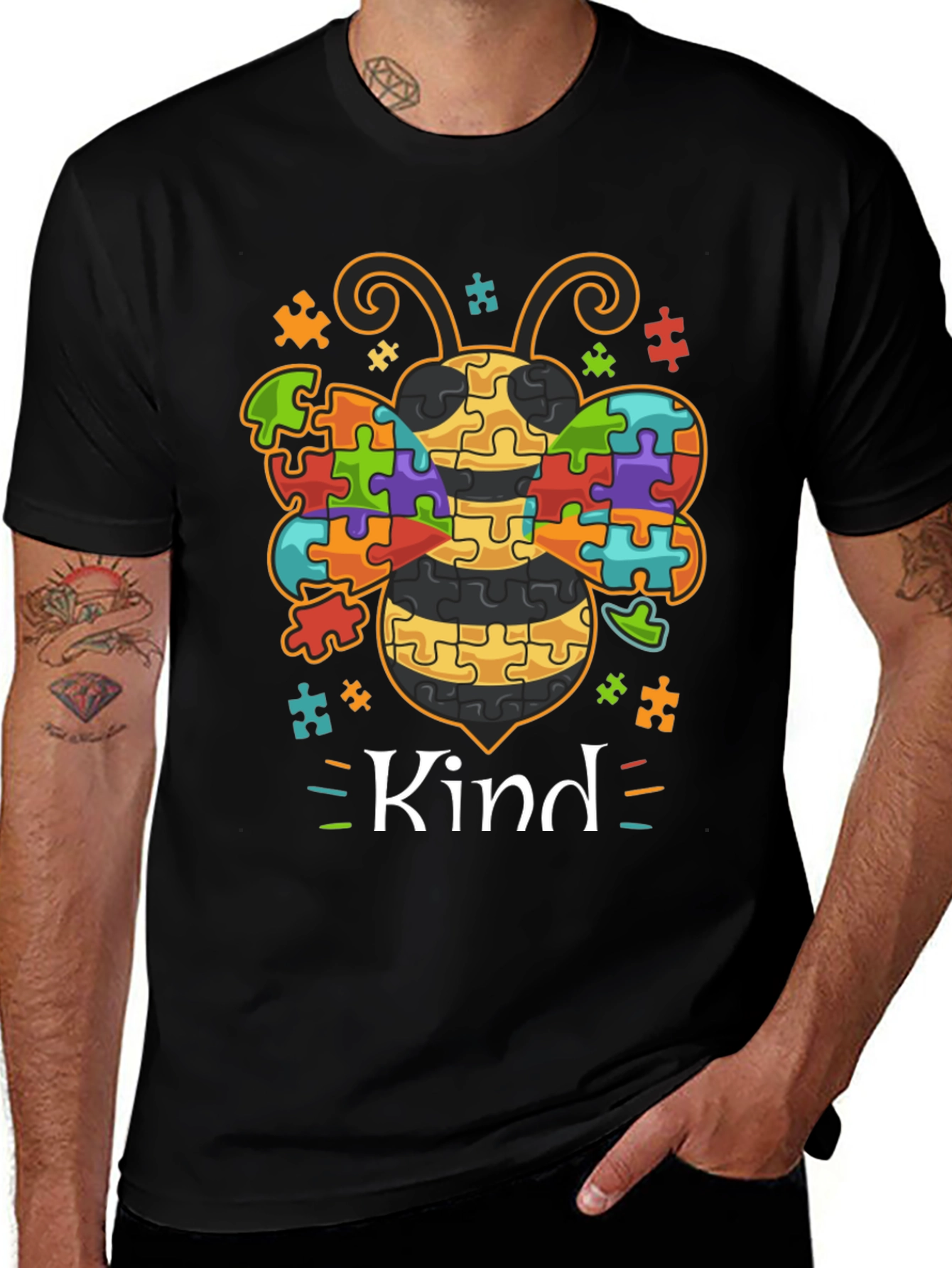 Bee Kind Autism Awareness T-Shirt