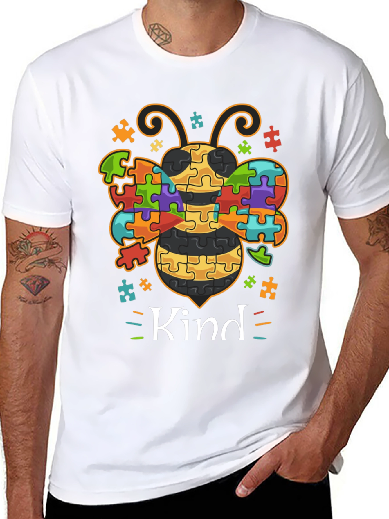 Bee Kind Autism Awareness T-Shirt