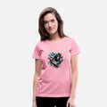 Vibrant colorful motif of a skater