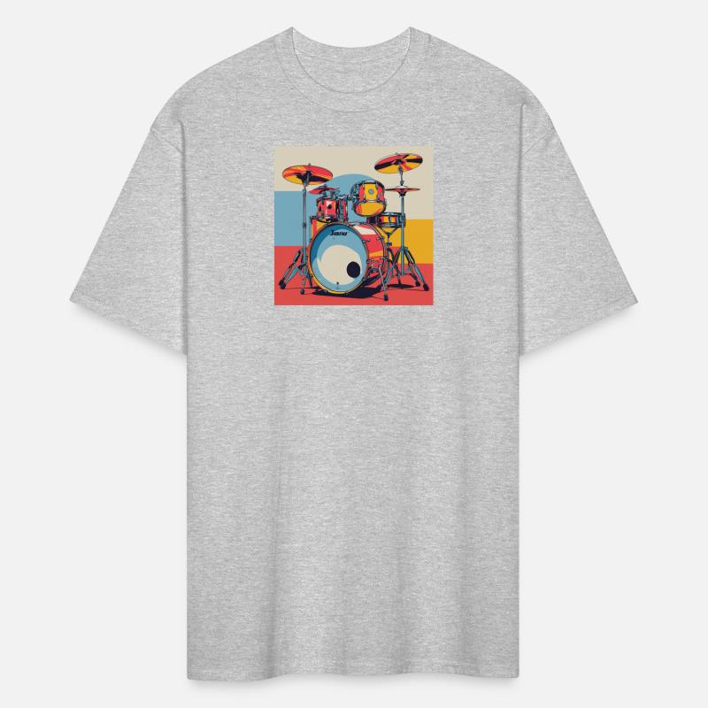 Vibrant Drum Set Illustration
