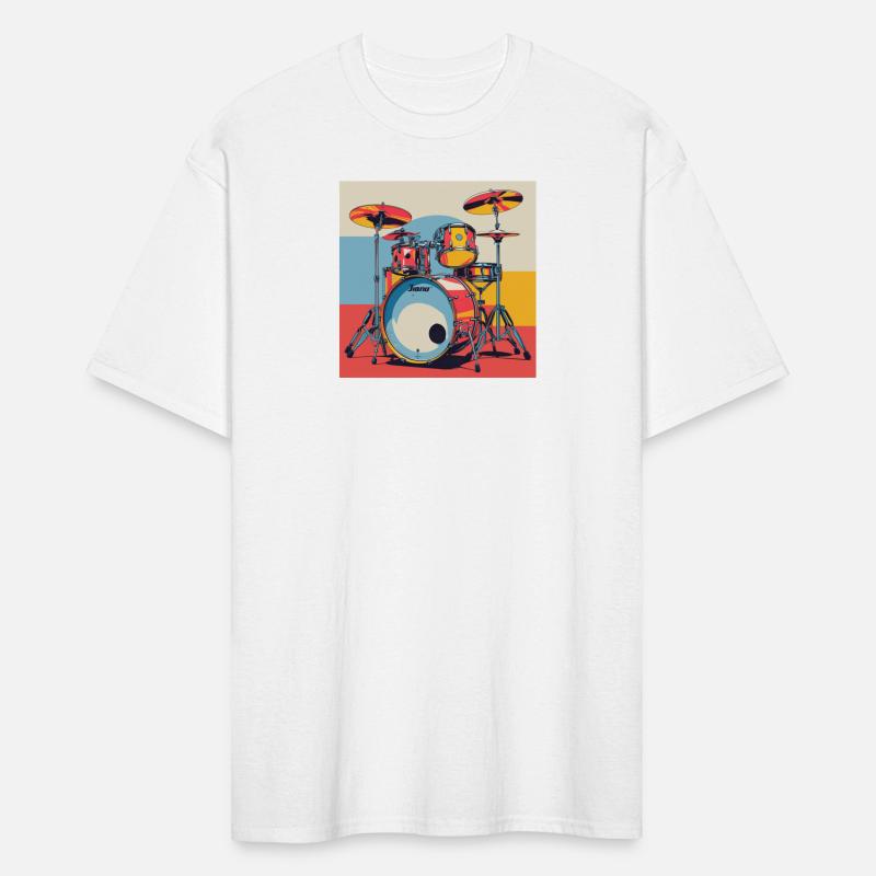 Vibrant Drum Set Illustration