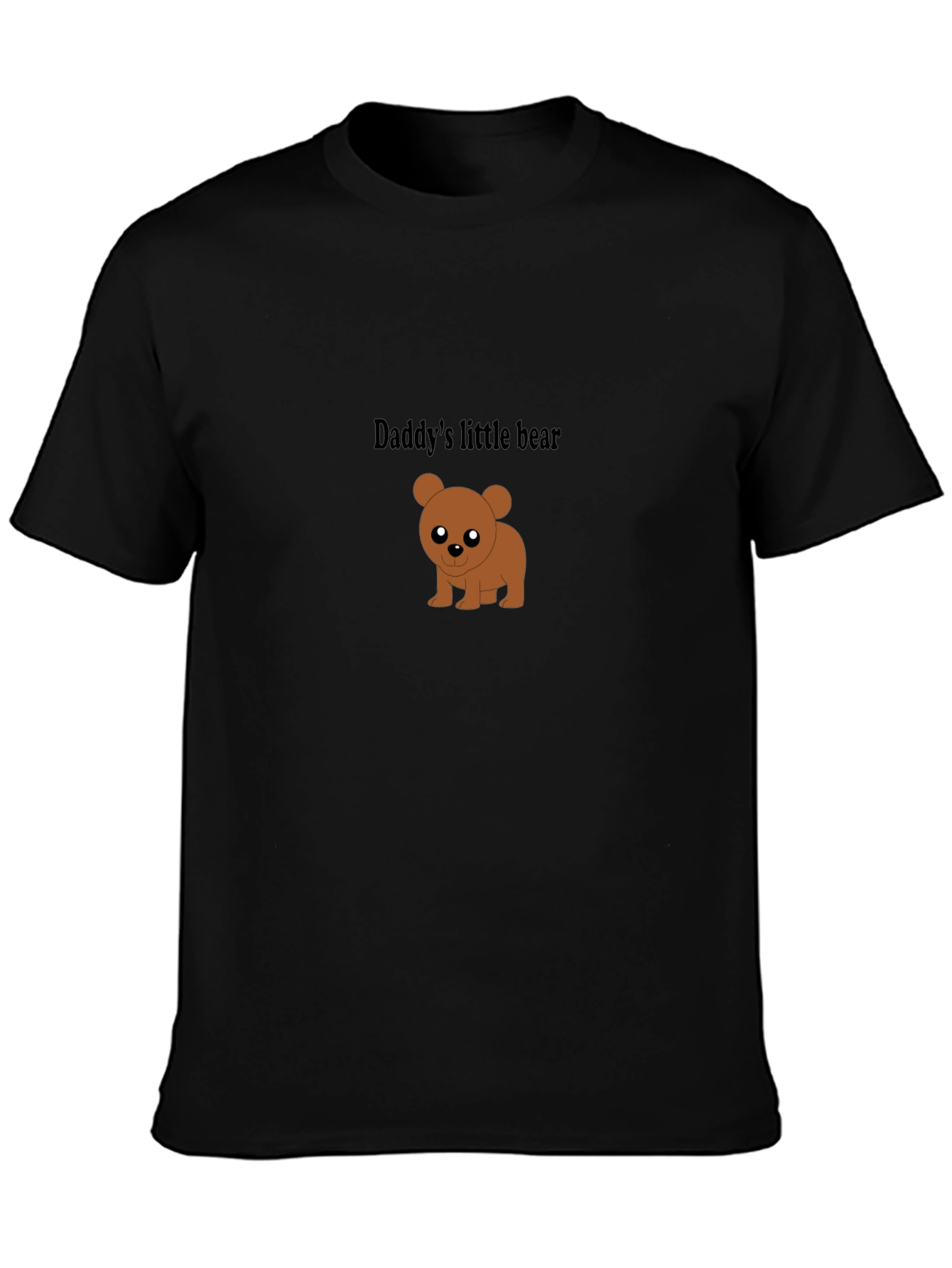 Daddys Little Bear Black T-Shirt - Cute & Comfy