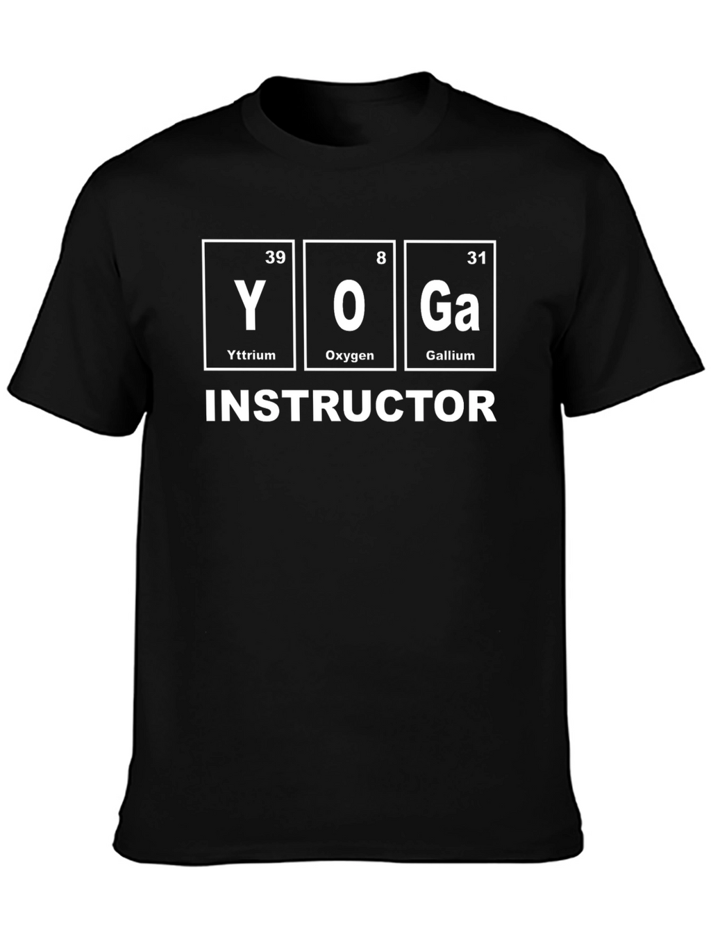 Yoga Instructor Periodic Table Element T-Shirt