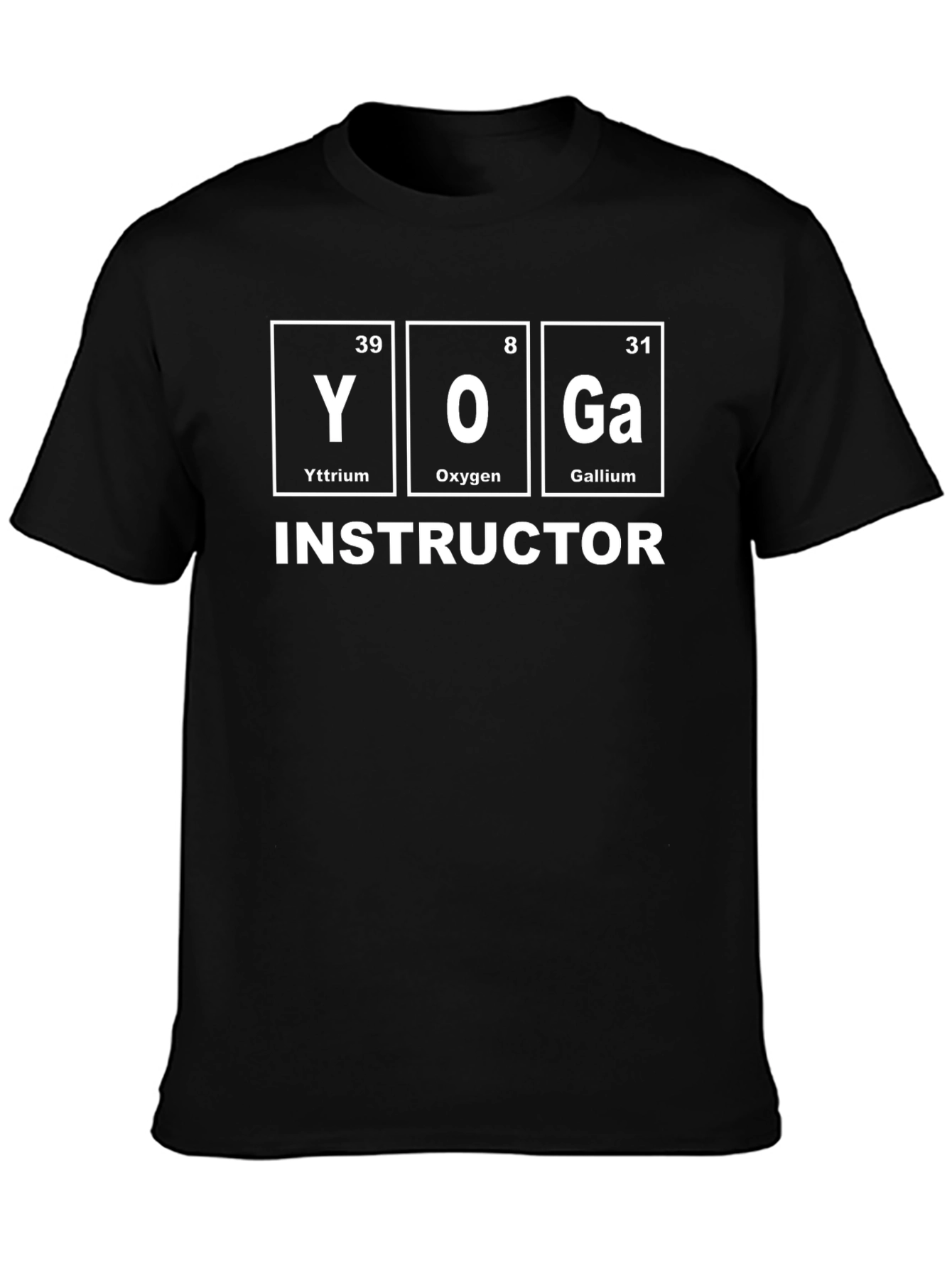 Yoga Instructor Periodic Table Element T-Shirt
